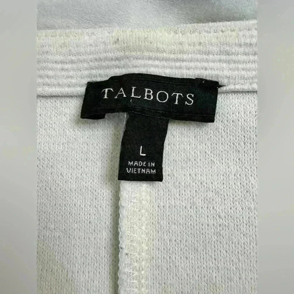 Talbots Women’s 3/4 Long Sleeve Striped Nautical Casual Scoop Neck  Shirt Large - Picture 4 of 5